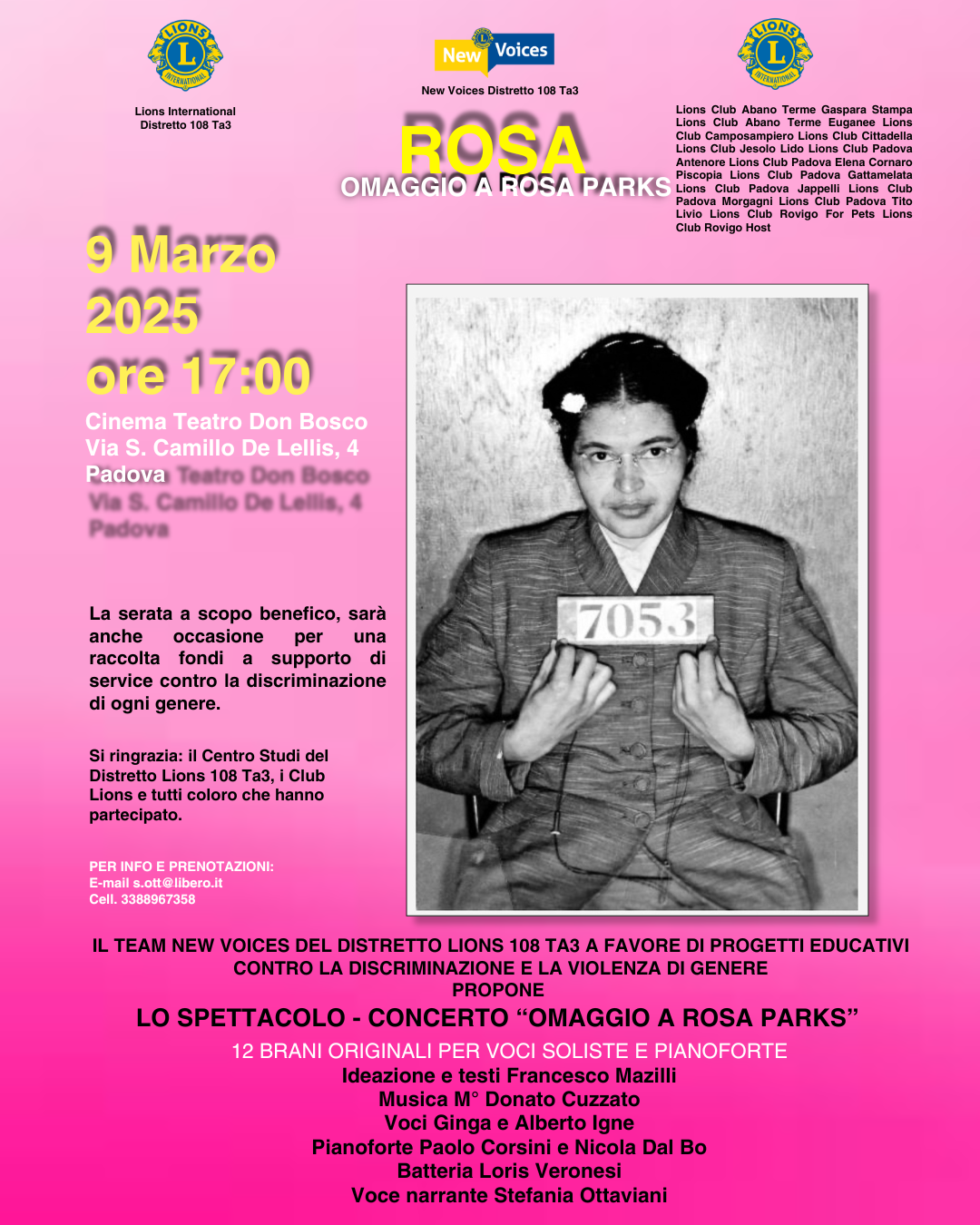 CONCERTO “OMAGGIO A ROSA PARKS”